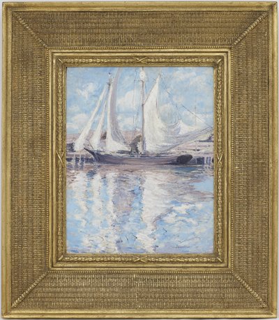 Droogzeilen, ca. 1900 door John Henry Twachtman