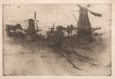 Avond, Dordrecht door John Henry Twachtman
