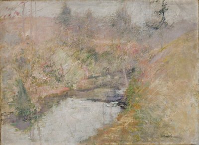 Hemlock Pool door John Henry Twachtman