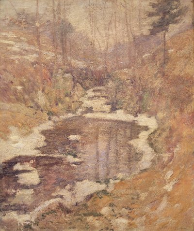 Hemlock Pool door John Henry Twachtman