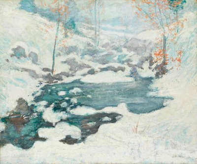 Bevroren, ca. 1889 door John Henry Twachtman