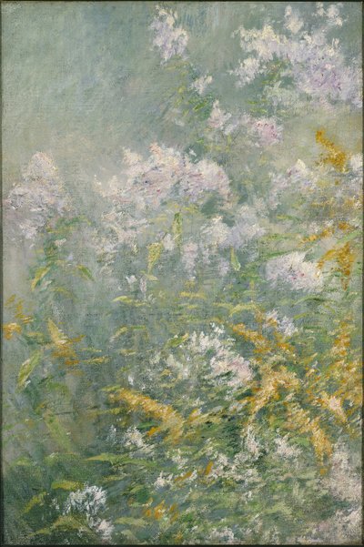 Weidebloemen (Guldenroede en Wilde Aster), c.1892 door John Henry Twachtman