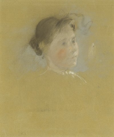 Studie van een hoofd, ca. 1888-95 door John Henry Twachtman