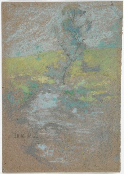 De stroom door John Henry Twachtman