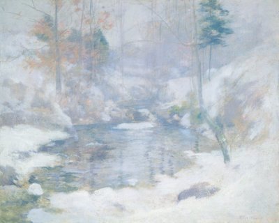 Winterharmonie, ca. 1890-1900 door John Henry Twachtman