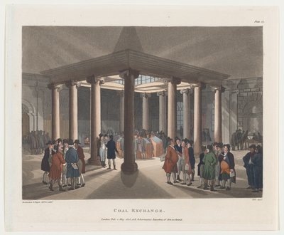 Coal Exchange, 1 mei 1808 door John Hill