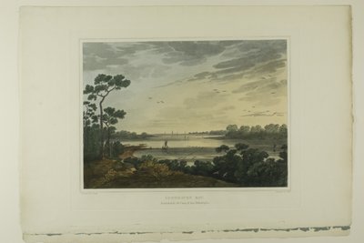 Lynnhaven Bay, plaat één van het tweede nummer van Picturesque Views of American Scenery door John Hill