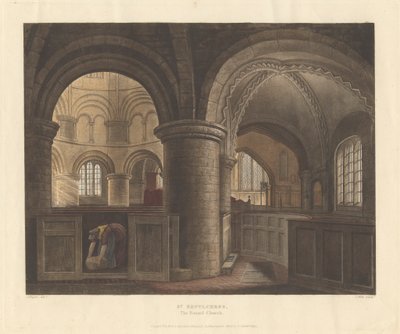 St. Sepulchres, de ronde kerk door John Hill