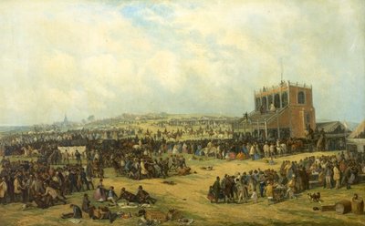 Voor de race (Nottingham Races), 1865 door John Holland