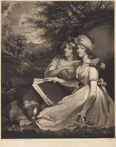Dochters van Sir Thomas Frankland, baronet (De zusters) door John Hoppner