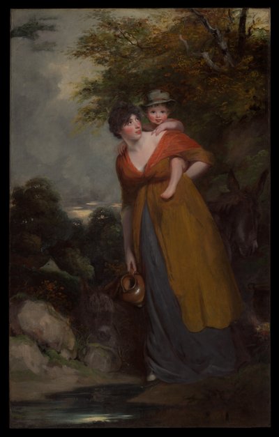 Mevrouw Richard Brinsley Sheridan (Hester Jane Ogle, 1775/76-1817) en haar zoon (Charles Brinsley Sheridan, 1796-1843) door John Hoppner