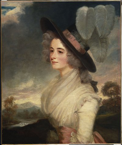 Portret van Miss Elizabeth Beresford, halflang door John Hoppner