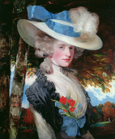 Portret van The Hon. Mrs Hugo Meynell (1762-1817) door John Hoppner