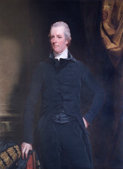 Portret van William Pitt de Jongere, Britse politicus en premier, 1805 door John Hoppner