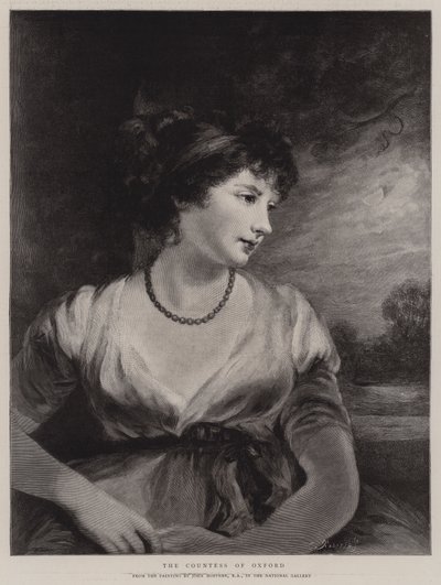 De Gravin van Oxford door John Hoppner