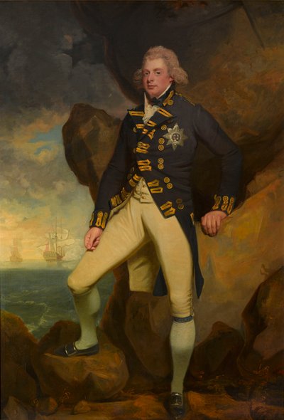 De hertog van Clarence, later Willem IV door John Hoppner