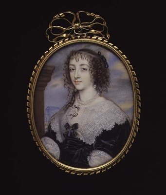 Nr. 3862 Koningin Henrietta Maria, vrouw van Koning Karel I, ca. 1640 door John Hoskins