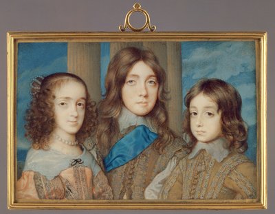 Nr.3877 Kinderen van Karel I: James, Hertog van York, Prinses Elizabeth, Henry, Hertog van Gloucester, 1646-47 door John Hoskins