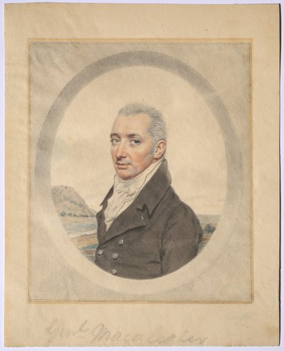 Portret van generaal Keith MacAlister door John I Smart