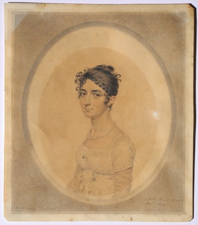 Portret van juffrouw Mary Tadman door John I Smart