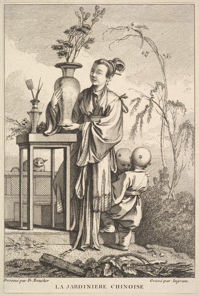 De Chinese tuinman, 1741-63 door John Ingram
