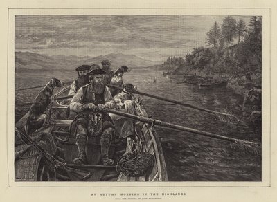 Een Herfstochtend in de Hooglanden door John Isaac Richardson