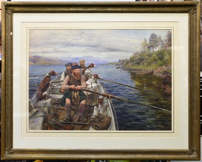 Roeien naar de Moor door John Isaac Richardson