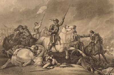 Cromwell bij de Slag om Marston Moor door John J Crew