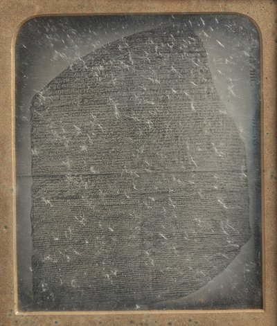 Kopie van de Steen van Rosetta door John Jabez Edwin Mayall