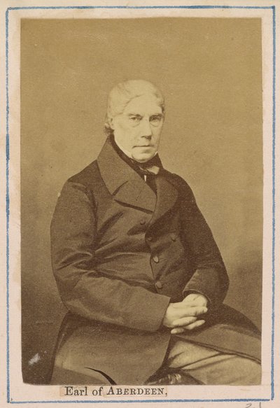 [George Hamilton Gordon, 4e graaf van Aberdeen]. door John Jabez Edwin Mayall