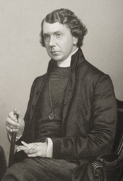 Archibald Campbell Tait (1811-82) gegraveerd door D.J. Pound van een foto, uit 