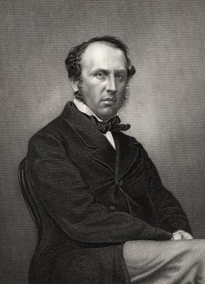 Charles John Canning, 1e Graaf Canning, gegraveerd door D.J. Pound van een foto, uit 