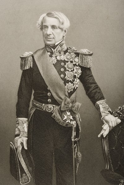 Edmund Lyons (1790-1858) gegraveerd door D.J. Pound van een foto, uit 