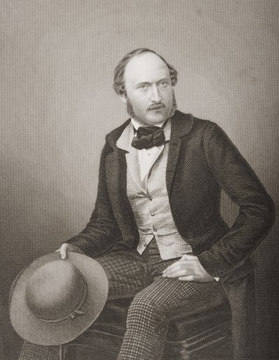 Z.K.H. Prins Albert (1819-61) Prins-Gemaal van Groot-Brittannië en Ierland, gegraveerd door D.J. Pound van een foto, uit 