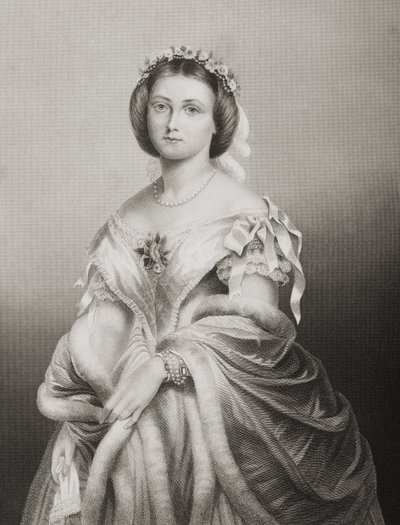 H.K.H. Prinses Victoria Adelaide Maria Louisa (1840-1901) Prinses Royal van Engeland, gegraveerd door D.J. Pound van een foto, uit 