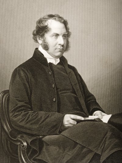 Henry Montagu Villiers (1813-61) gegraveerd door D.J. Pound van een foto, uit 
