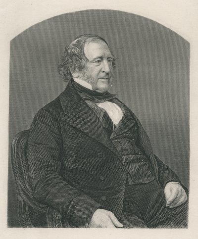 John Campbell, 1e Baron Campbell van St. Andrews, gegraveerd door D.J. Pound van een foto, uit 