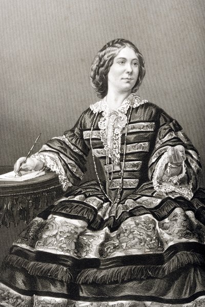Miss Amy Sedgwick gegraveerd door D.J. Pound van een foto, uit 