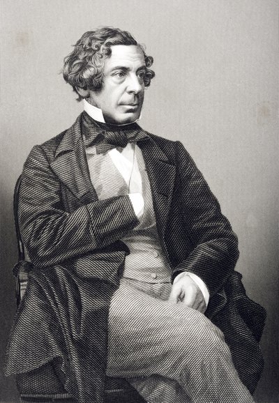 Samuel Warren (1807-77) gegraveerd door D.J. Pound van een foto, uit 