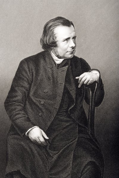 Samuel Wilberforce (1805-73) gegraveerd door D.J. Pound van een foto, uit 
