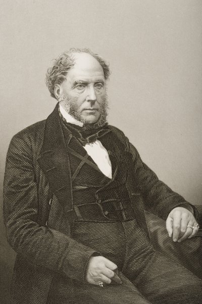 Sir Archibald Alison (1792-1867) gegraveerd door D.J. Pound van een foto, uit 