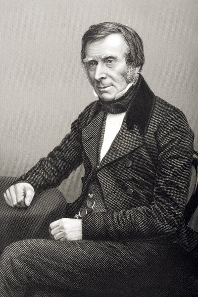 Sir Benjamin Collins Brodie (1783-1862) gegraveerd door D.J. Pound van een foto, uit 