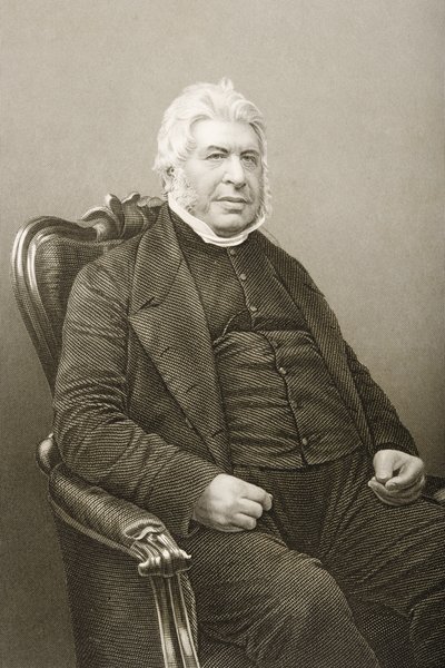 Walter Farquhar Hook (1798-1875) gegraveerd door D.J. Pound van een foto, uit 