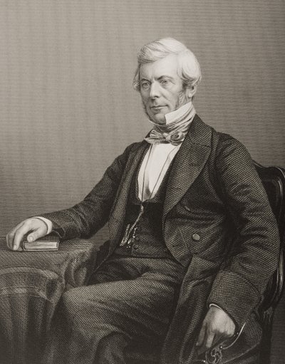 William Chambers (1800-83) gegraveerd door D.J. Pound naar een foto, uit 