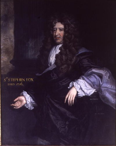 Sir Stephen Fox (1627-1716) Paymaster General door John James Bakker