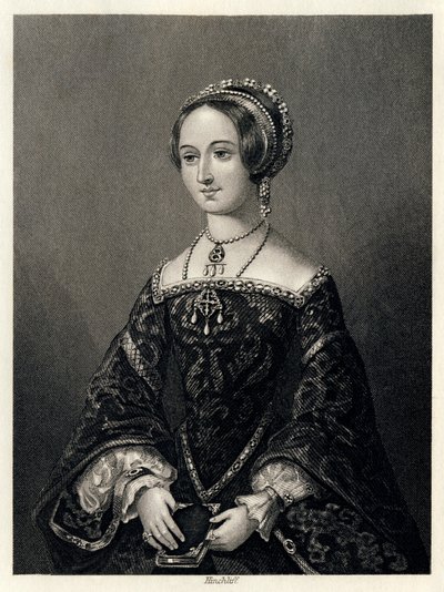 Marguerite de Navarre, koningin-gemalin van Hendrik II van Navarra, 1864 door John James Hinchcliff