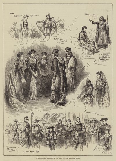 Shakespeareaanse Tableaux in de Royal Albert Hall door John Jellicoe