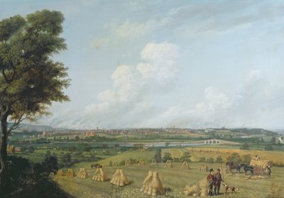 Uitzicht op Preston vanaf Penwortham Hill, c.1821 door John Jenkinson