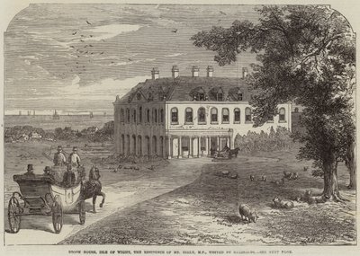 Brook House, Isle of Wight, de residentie van de heer Seely, MP, bezocht door Garibaldi door John Jessop Hardwick