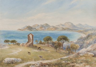 Uitzicht op de Esterelles Bergen vanuit Cannes door John Jessop Hardwick
